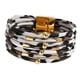 thumbnail image 3 of Pulsera de para mujer, accesorios para conjuntos, fácil de usar, duradera, tipo brazalete. Leopardo blanco, 3 of 8