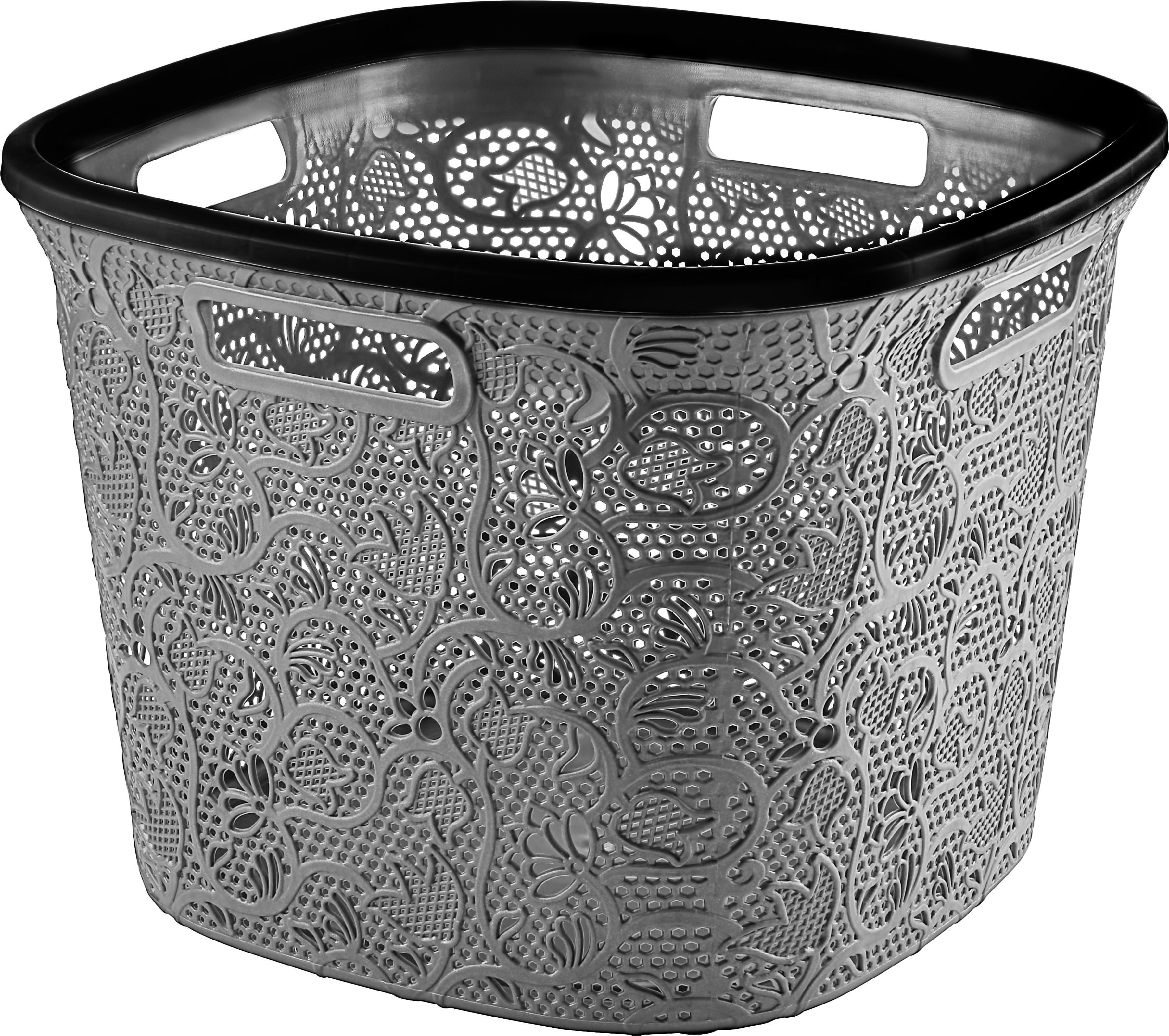 Storage Solutions Square Cornered 10 Gallon Laundry Basket Storage Bin