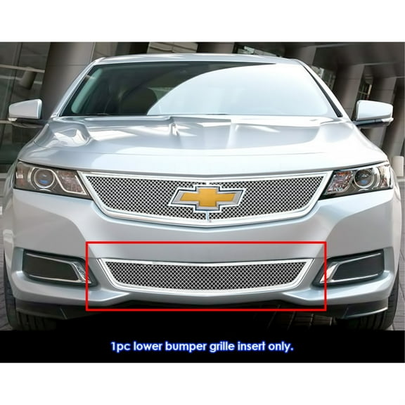 2014-2020 Chevy Impala (Not For 2014-2016 Chevy Impala Limited) Stainless Steel Polished Finish 1.8 Mm Wire Mesh Mesh Grille