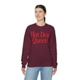 thumbnail image 5 of Hot Dog Queen Sweatshirt Gifts Crew Neck Shirt Long Sleeve Unisex, 5 of 5
