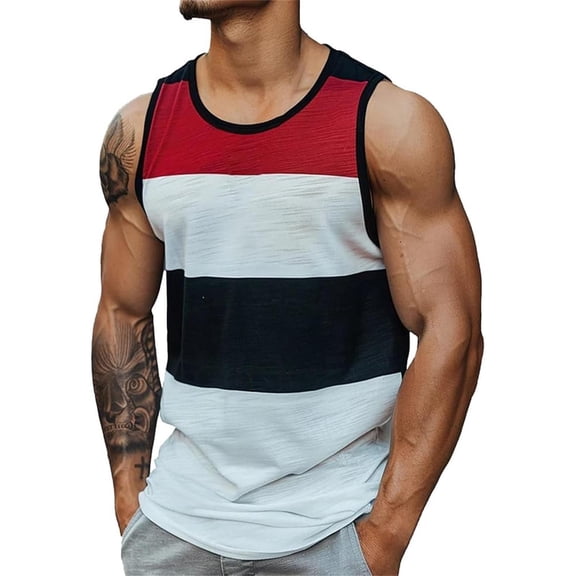 Muscle Tank Tops for Men Funny Sleeveless Quick Dry Moisture-Wicking Fitness Bodybuilding T Shirt Sleeveless Big and Tall Comfy Casual Summer Beach T Shirts