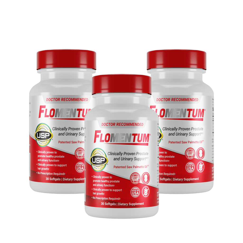 Flomentum Health Prostate Support Supplement with Saw Palmetto Berry Oil, 90 Count