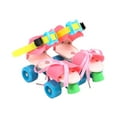 thumbnail image 4 of GARENDE Adjustable Roller Skates for Kids Four Wheels for Children Ages 3-6 Beginner Colorful Pink, 4 of 9