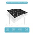 thumbnail image 4 of Quilts Queen Size Bedding Set, Black Plaid Reversible Summer Quilt 3 Pieces, Vintage Minimalist Solid Geometric Striped Lightweight Bedspreads Coverlets with 2 Pillow Shams for All Seasons, 4 of 5