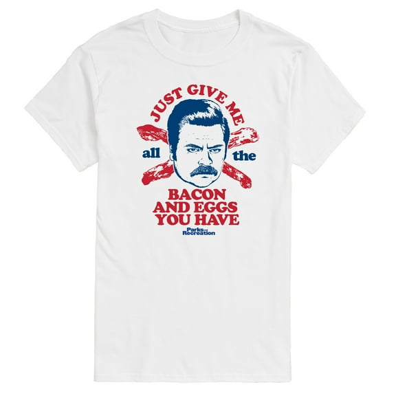 Parks and Recreation - Ron Bacon Eggs - Men's Short Sleeve Graphic T-Shirt