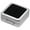 Silver-Square, variant on Rectangle Small Loose Gemstone Display Box with Top Lids Silver