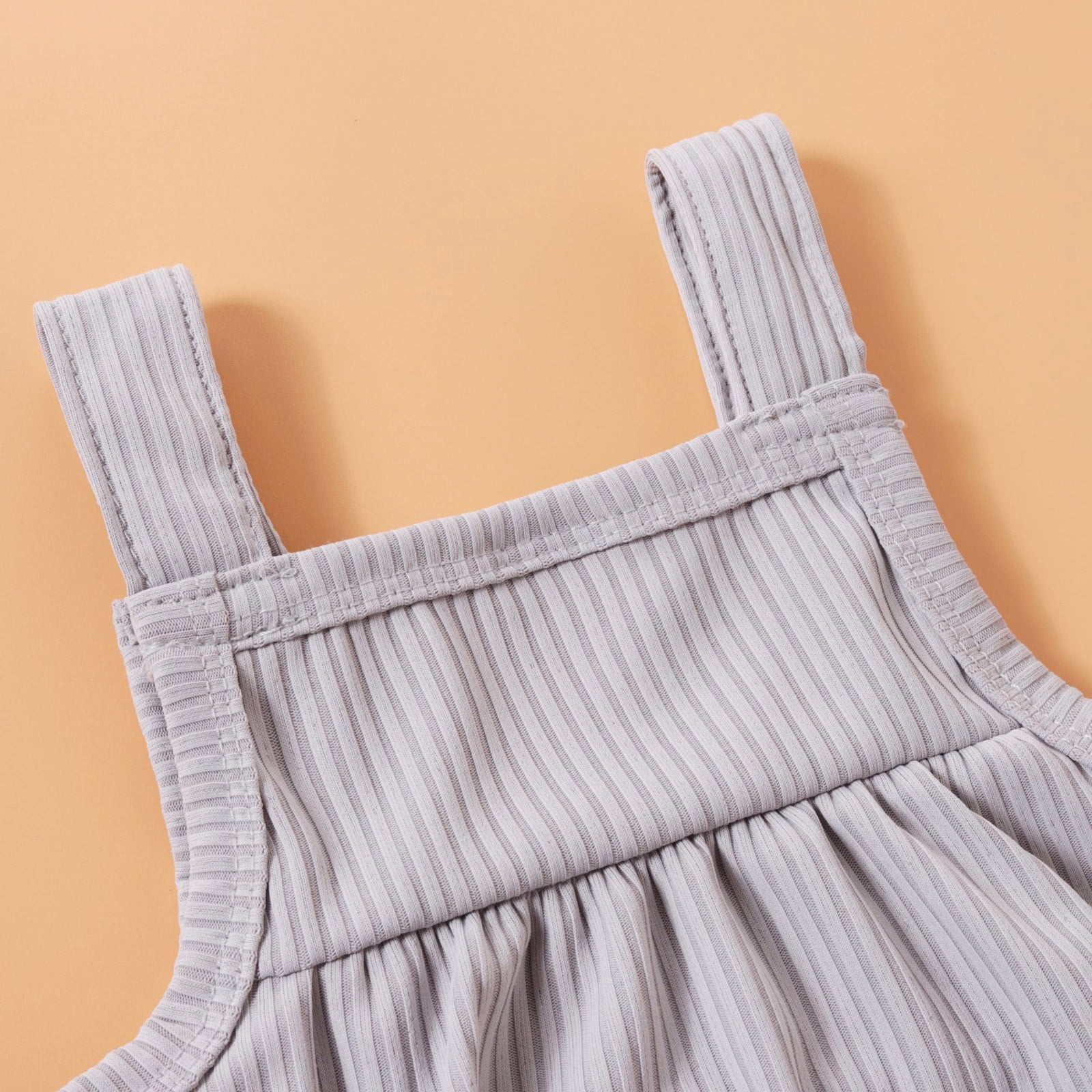 Gubotare Baby Girl Clothes Baby Girl Bubble Romper Crewneck Puff Long Sleeve Sweatshirt Onesie Oversized Sweater Fall Outfit Clothes,Gray 12-18 Months