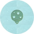 thumbnail image 1 of Ahgly Company Machine Washable Indoor Square Transitional Blue Diamond Blue Area Rugs, 3' Square, 1 of 7
