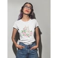 thumbnail image 2 of Easter Bunny With Cherry Blossom T-Shirt Women -Image by Shutterstock, Female Small, 2 of 4