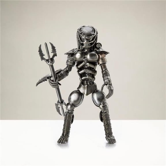 Kalifano RMS-350PN-N 8 in. Predator Inspired Recycled Metal Sculpture