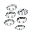thumbnail image 1 of 6 Pieces Anxiety Rings Corruption Men Women Resistant Round Moon Phase Shape Anti-Pressure Small Wide Rings Jewelry with Chain Women Type 6, 1 of 8