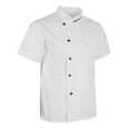 thumbnail image 4 of 2Pcs Breathable Men Unisex Executive Chef Jacket Coat Waiter Uniform Clothes White XL Red XL, 4 of 8