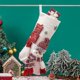 thumbnail image 5 of Medias navideñas, calcetines navideños de felpa, medias colgantes para chimenea navideña para decoraciones de fiesta de Navidad navideñas en familia, 5 of 5