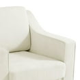 thumbnail image 3 of High Back Swivel Accent Chair for Living Room, Modern Upholstered Barrel Arm Chair with Plump Back Pillow, Comfy Club Sofa Reading Chair for Adults (Chenille Beige, Set of 2), 3 of 6