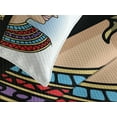 thumbnail image 4 of Ambesonne Egyptian Quilted Bedspread Set 3 Pcs, Queen Cleopatra Art, King Size, Multicolor, 4 of 5