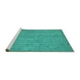 thumbnail image 2 of Ahgly Company Machine Washable Indoor Rectangle Abstract Turquoise Blue Contemporary Area Rugs, 6' x 9', 2 of 4