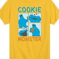thumbnail image 3 of Sesame Street - Cookie Monster Grid - Toddler and Youth Short Sleeve Graphic T-Shirt, 3 of 5