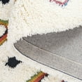 thumbnail image 5 of SAFAVIEH Casablanca Metha Diamond Area Rug, Ivory/Blue, 8' x 10', 5 of 10