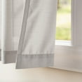 thumbnail image 3 of Exclusive Home Curtains Loha Linen Grommet Top Curtain Panel Pair, 54x84, Silver, 3 of 8