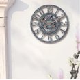 thumbnail image 3 of Retro Vintage Wall Clock Resin Grey Home Kitchen Indoor Decor Steampunk Design, 3 of 8
