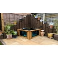 thumbnail image 3 of Raised Square Wood Pond with Large Windows - Lotus Clear View Garden Aquarium in Brown 172 Gallon, 3 of 15