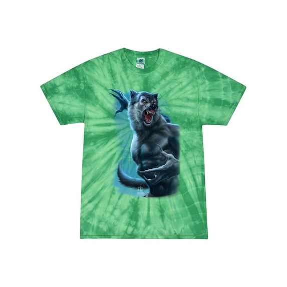 Wild Bobby, Werewolf Woods in the Night Scary Horror, Pop Culture, Tie-Dye Tees, Spiral Kelly, Small