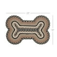 thumbnail image 4 of VHC Brands Sawyer Mill Bone Shape Indoor-Outdoor Rug, Recycled Polyester, Medium, Charcoal, 15x23, 4 of 11