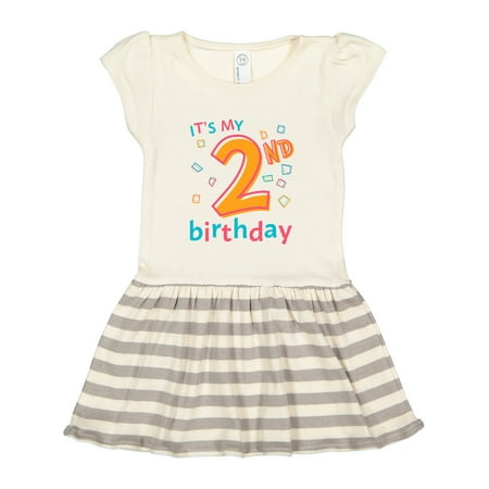 

Inktastic It s My Second Birthday Gift Toddler Girl Dress