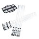 thumbnail image 5 of 10 brochetas de material acero inoxidable para , palos de , brocheta de kebab para parrilla, de palos de para asar reutilizables CUTICAT Palitos de barbacoa, 5 of 7