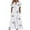 #7-Blue, variant on Pntutb Womens Clearance,Women's Summer Print Causal V-Neck Button Short Sleeve Vacation Pockets Dress Rollback
