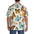 thumbnail image 3 of Kdxio Men'S Hawaiian Shirt For Men Short Sleeve Shirt Butterflies Summer Casual Holiday Beach Button Down T-Shirts, 3 of 5