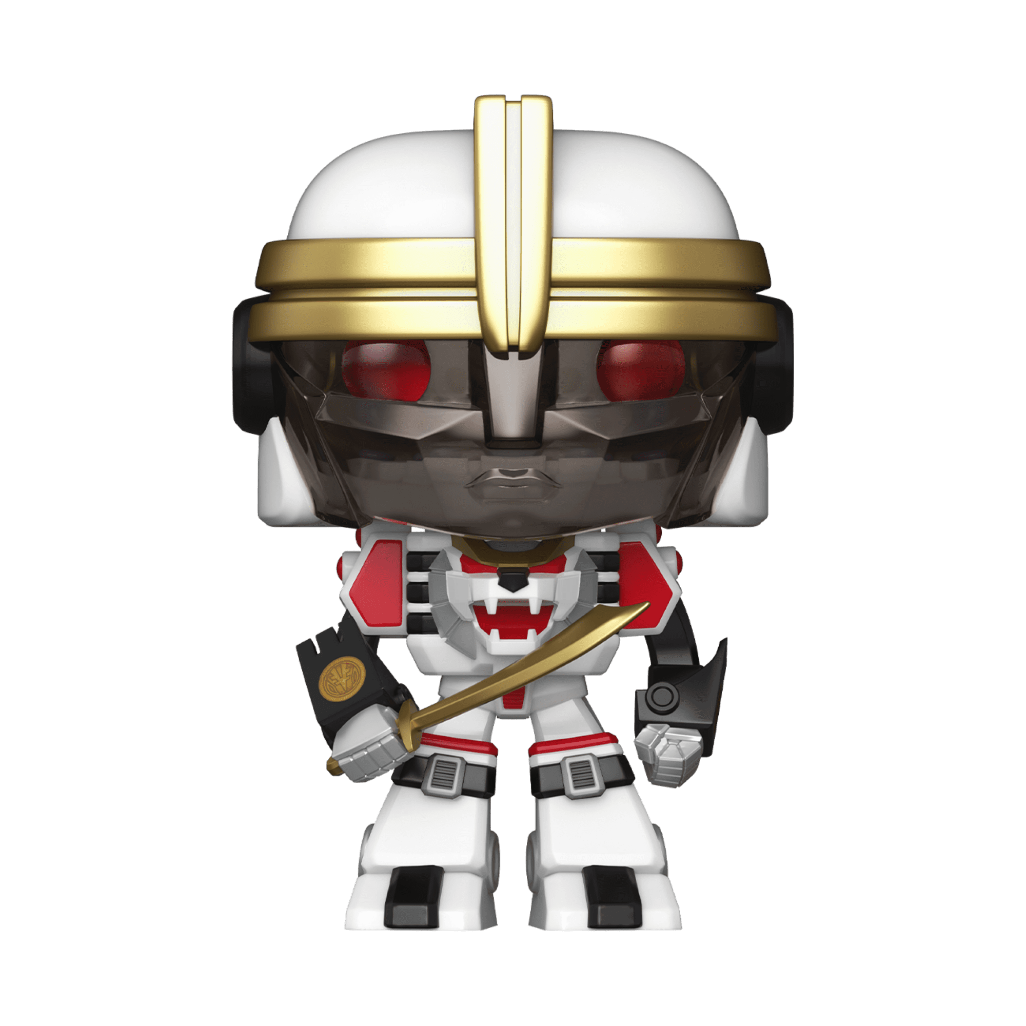 Funko Bitty POP Bots: Power Rangers - Tigerzord with White Ranger Collectible Vinyl Mini Figure