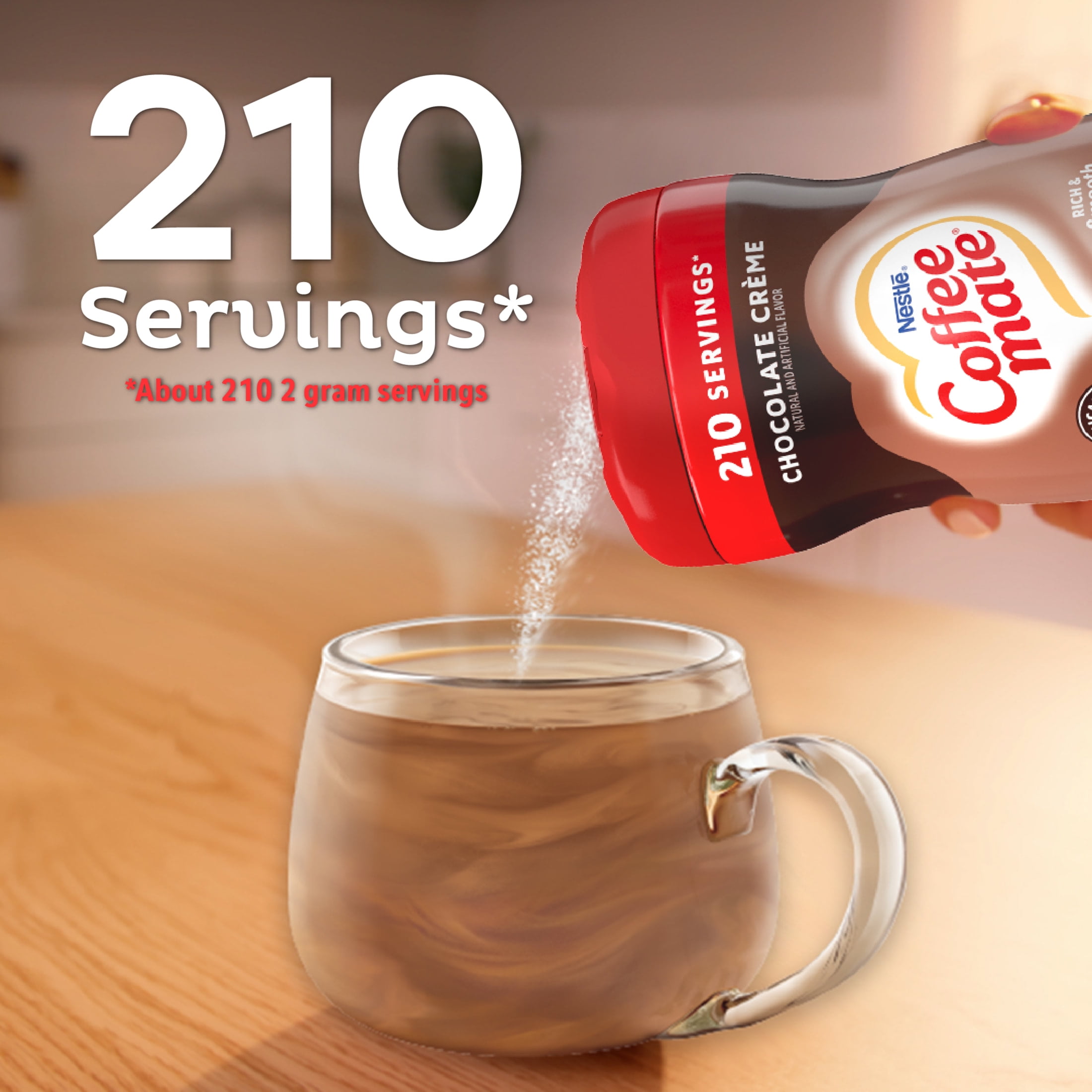 (3 pack) Coffee mate Chocolate Crème Powder Coffee Creamer, 15 oz
