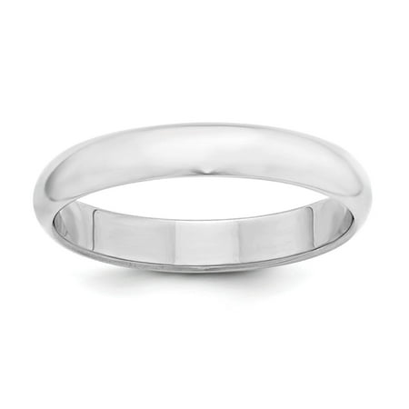 - .925 SS Engravable 4mm Half Round Polished Wedding Band Ring Size 5