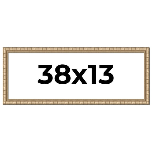 38x13 Frame Silver Real Wood Picture Frame Width 1.5 inches | Interior Frame Depth 0.5 inches |