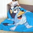 thumbnail image 3 of Lsque Bluey Pattern Fuzzy Fleece Throw Blanket Extra Large,Super Soft,Fluffy and Warm Blankets for Couch,Bed,All Season Use (60"x50"), 3 of 7