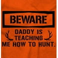 thumbnail image 2 of Beware Daddy Teaching Me to Hunt Romper Boys or Girls Infant Baby Brisco Brands 18M, 2 of 6