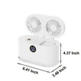 thumbnail image 3 of Bouanq Air Humidifiers with fan,Double Head Spray Air Fan,Mini Air-Conditioner,Night Lighting,Water Supply And Humidification,Intelligent Digital Display Air Cooler, Household Small Fan, 3 of 7