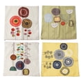 thumbnail image 1 of Juego de 4 fundas de almohada con impresión digital hechas a mano de poliéster para dormitorio y sala de estar, 1 of 10