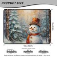 thumbnail image 7 of Binienty Winter Snowman Print Car Trunk Mat, Universal Fit 29" x 39" Anti-Skid Backing Rear Cargo Liner, Scratch Resistant Stylish Vehicle Interior Accessory for Sedan SUV, 7 of 7