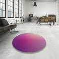 thumbnail image 4 of Ahgly Company Machine Washable Indoor Rectangle Transitional Medium Violet Red Pink Area Rugs, 8' x 10', 4 of 7