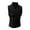 B Black, variant on Mens Casual Button Down Shirts Retro Collar Solid Color Vest Regular Fit Fashion Mens Dress Shirts Black XL