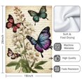 thumbnail image 3 of 2 Pcs Funny Kitchen Towels,Vintage Butterfly and Flower Microfiber Dish Towels,Kitchen Tea Towels,Kitchen Towel Set (18" X 26"), 3 of 3