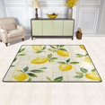 thumbnail image 3 of Non-Slip Area Rug 36"x24" Indoor Washable Floor Mats Carpet Printed for Living Room, Bedroom, Home Decor Lemons and Leaves, 3 of 7