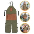 thumbnail image 2 of MRLESS Split Leg Gardening Apron With Multiple Pockets, Winter Work Tool Apron for BBQ, Cafe, Kitchen, Painting, Carpenter, Woodworking, 2 of 9