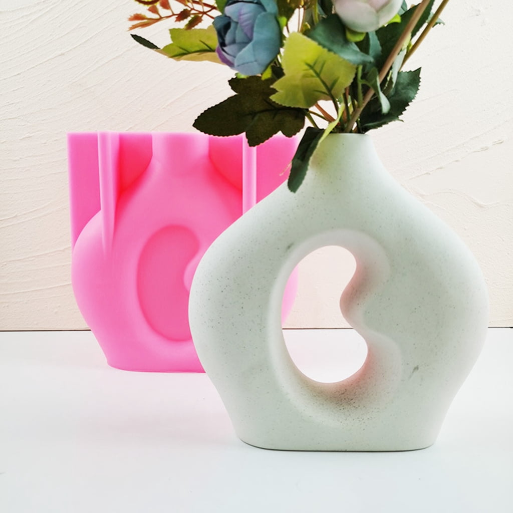lanema Vase Resin Mold Pen Holder Silicone Mold Flower Pot Epoxy Casting Mold Succulent Organizer Storage Mold Table Decor