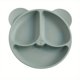 thumbnail image 1 of 1pc, Food Grade Silicone Children's Dinner Plate Bowl Suction Cup Format Cute Cartoon Bear Baby Food Supplement Tableware, 1 of 4