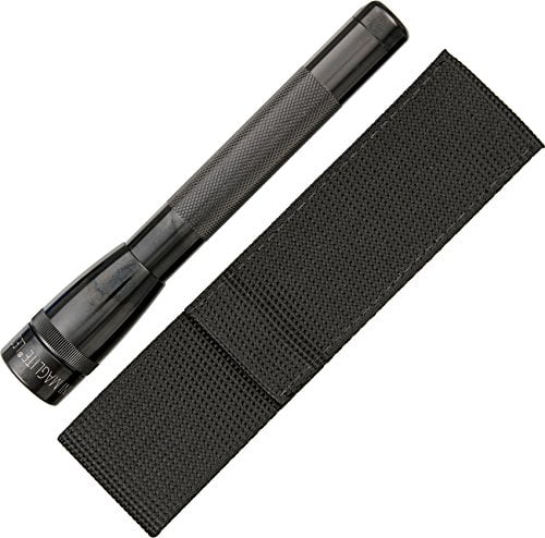 Maglite Mini Pro Led 2-Cell Aa Flashlight With Holster Black 