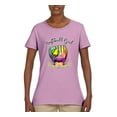 thumbnail image 2 of Wild Bobby, Colorful Softball Girl, Sports, Women Graphic Tee, Light Pink, XX-Large, 2 of 5