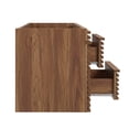 thumbnail image 3 of Modway Render 48" MDF and Particleboard Bathroom Vanity Cabinet - Walnut, 3 of 8